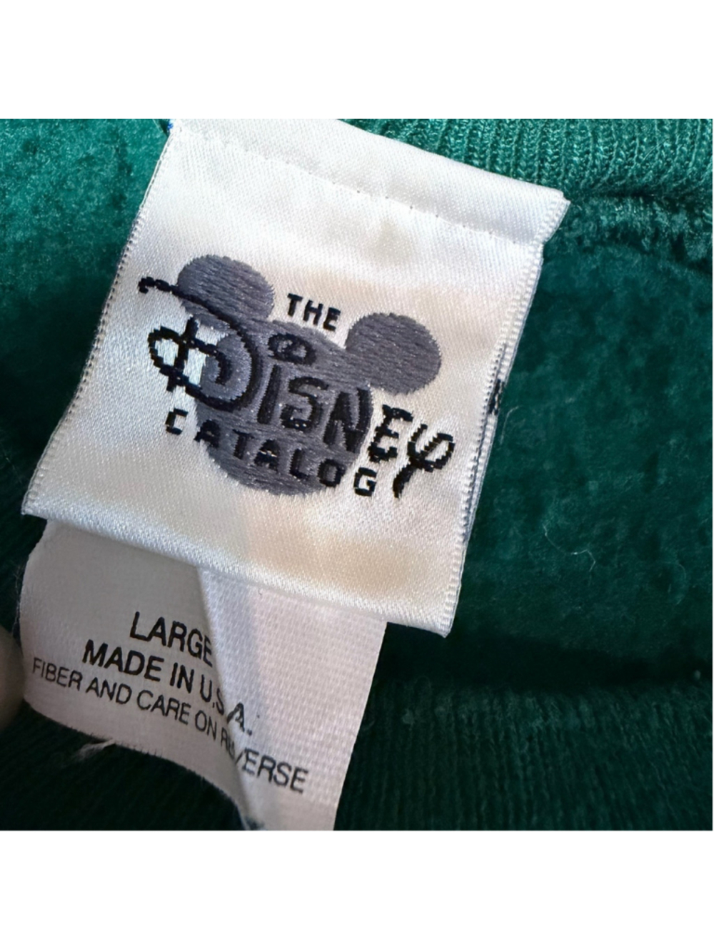 Disney VTG USA Lion King Green Crewneck LG DBL SIDED Party Animals Simba Pumba - Picture 5 of 7